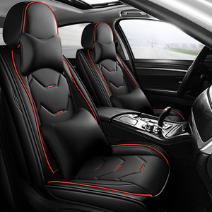 Housse de siège de voiture en cuir universelle pour SUV, pick-up et camionnettes, design sportif de luxe, imperméable - Product Image 1
