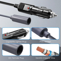 Alimentation électrique pour allume-cigare de voiture 12-24V à 30V pour Starlink Mini, boîtier en aluminium étanche IP68 pour camping-car et camping