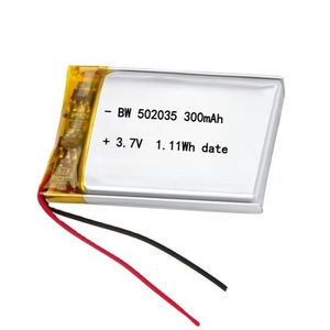 BW 핫 셀레 리튬 폴리머 배터리 3.7V 502035 300mAh 충전식 폴리머 배터리 웨어러블 제품 - Product Image 1