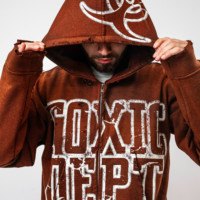 Sweat-shirt à capuche zippé vintage pour homme, effet usé, imprimé graphique surdimensionné, streetwear, logo personnalisé, marque privée, fabricant OEM