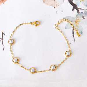 <span class=keywords><strong>Bracelet</strong></span> mode femme Acier titane perle <span class=keywords><strong>bracelet</strong></span> oeil turquoise fr ou - Product Image 6