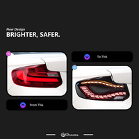 2PCS AKD feu arrière pour BMW F22 LED feu arrière 2014-2019 F23 F87 M2C 2 Series arrière brouillard frein clignotant accessoires automobiles