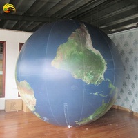Modèle de planète gonflable géant personnalisé, grande sphère lunaire gonflable pour la décoration d'événements sur le thème de l'espace