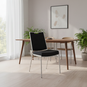Chaise <span class=keywords><strong>de</strong></span> <span class=keywords><strong>salle</strong></span> à manger sans accoudoirs en gros avec pieds en métal, chaise <span class=keywords><strong>de</strong></span> bureau empilable pour salles <span class=keywords><strong>de</strong></span> conférence et visiteurs - Product Image 6