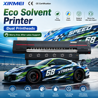 Impresora Eco Solvente de Gran Formato de 1.8m con Dos Cabezales Epson I1600, Plotter de Inyección de Tinta Digital para Impresión de Vinilos, Pancartas y Publicidad