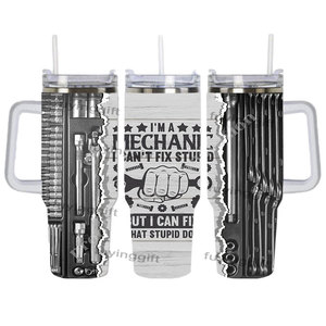 Gobelet de mécanicien de 40oz personnalisé <span class=keywords><strong>tasse</strong></span> à café isolée en métal <span class=keywords><strong>tasse</strong></span> de voiture de voyage avec poignée cadeau d'anniversaire de noël pour <span class=keywords><strong>papa</strong></span> homme - Product Image 4