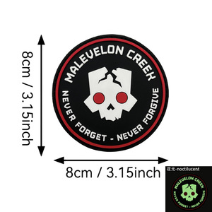 Pronto per <span class=keywords><strong>la</strong></span> Spedizione, Patch 3D in PVC con Scritta 'Never Forget the <span class=keywords><strong>Morale</strong></span> of the Skeleton', Adatto per Zaini Tattici e Bracciali - Product Image 5