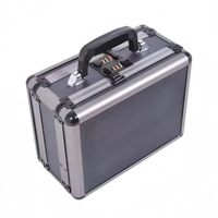 Boîte de transport double face pour armes à feu, verrouillable, en aluminium durable, avec mot de passe, pour vente en gros