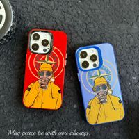 Funda IMD de piedra plateada para iPhone 16 Pro Max 15 14 13 12 Plus, funda para teléfono móvil con Isla con agarre de teléfono de Material de PC incluido
