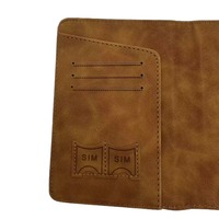 Porte-passeport d'avion RFID avec logo personnalisé Protecteur de billets Portable multifonction Voyage à l'étranger Fente multi-cartes Cuir PU