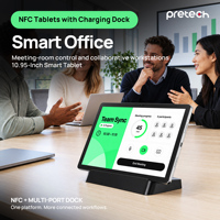 Tablette Android professionnelle 10,95 pouces G99 6 Go 128 Go avec station d'accueil pour bureau intelligent, salle de réunion, réception GMS CE FCC RoHS