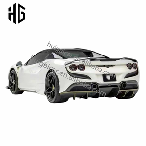 Difusor de Parachoques Trasero de Fibra de Carbono Estilo N Modificado, Accesorios para Ferrari <span class=keywords><strong>F8</strong></span>, Cubierta de Parachoques Trasero, Piezas de Carrocería - Product Image 2