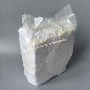 Trapos de algodón de grado industrial para maquinaria y pintura, trapos reciclados de sudadera, trapos 100% de algodón blanco para limpieza - Product Image 1