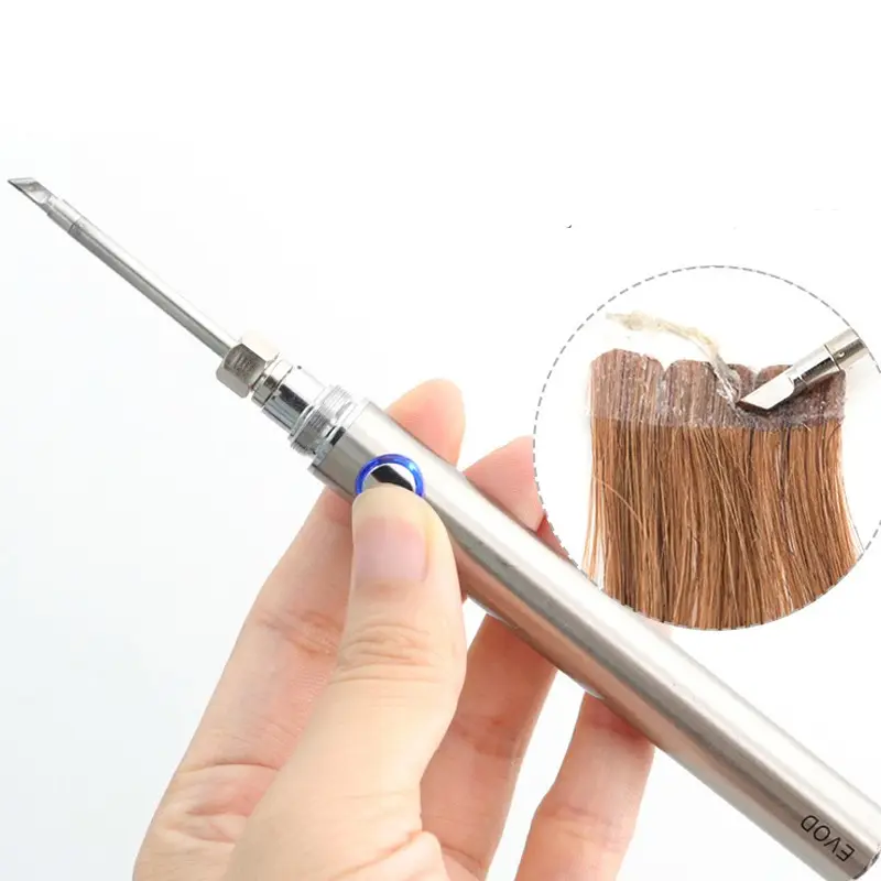 Flat Soldering Tip Electric Tape Remover For Tape Hair Extensions Removal Tool Rechargeable 5V 8W Overheat Protection