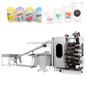 Tự động sáu màu khô bù đắp Pet PP nhựa Cốc dùng một lần in logo máy - Product Image 3