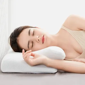 Портативная бамбуковая подушка для шеи из пены с эффектом памяти, складная подушка для шеи для путешествий и путешествий, подушка для шеи для сна