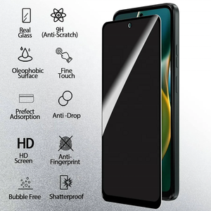 Protection d'écran en verre trempé anti-espion 2.5D avec colle intégrale, verre Asahi du Japon pour Motorola Moto G 2025, <span class=keywords><strong>film</strong></span> de confidentialité - Product Image 3