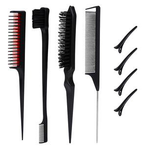 Juego de Peines para Mujer al por Mayor, Peines para Peinar, Peines de Cola de Rata, Juego de Cepillos para el Cabello para Niñas, Cepillo para Bordes, Desenredante para el Cabello - Product Image 6