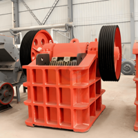 Concasseur à mâchoires mobile, moteur AC, commande PLC, pour galets, déchets de construction, granit, blocs de béton - Matériel en acier, capacité 1-3t/h