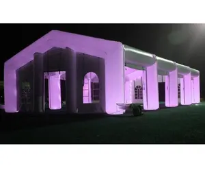 Tenda de festa de casamento inflável grande portátil, colorida personalizada