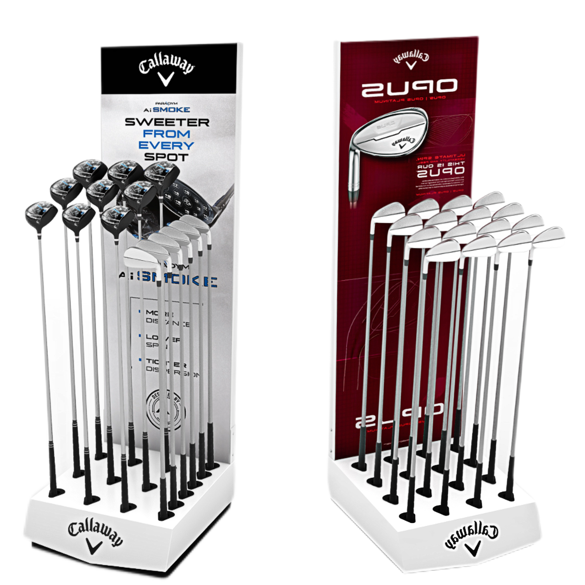Apache Custom Single-Side Golf Display Stand for Sports Stores& Golf Retail & Shelves for Golf Courses — view 4
