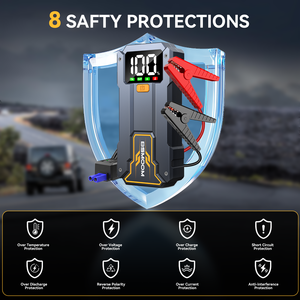 Arrancador de Coches Multifunción Todo en Uno con Pantalla Digital y Herramienta de Emergencia Profesional B07-A al por Mayor - Product Image 2