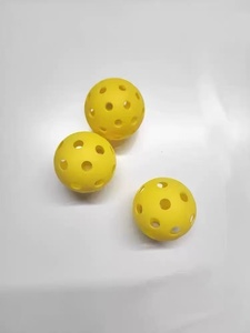 Balles d'entraînement de pickleball en PE écologiques à 40 trous, lot de 3, toucher doux, rebond constant, indéformables, pour usage quotidien <span class=keywords><strong>amateur</strong></span> - Product Image 4