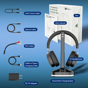 <span class=keywords><strong>Casque</strong></span> TV sans fil TV-966 ODM/OEM 2,4 GHz numérique Hi-Fi pour malentendants - Product Image 6