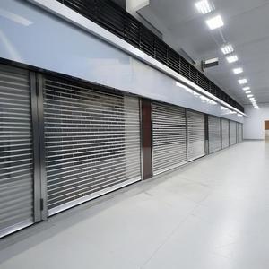 <span class=keywords><strong>Porte</strong></span> à enroulement transparente en <span class=keywords><strong>PVC</strong></span> de conception moderne OUTUS avec guide en aluminium pour <span class=keywords><strong>entrée</strong></span> de centre commercial - Product Image 3
