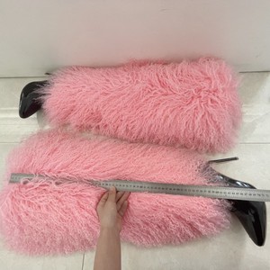 מעצב פרווה נשים מגפי גבוהה דק העקב פלטפורמת קוספליי מפלגה מקרית חם מגפי נעלי גבירותיי - Product Image 5