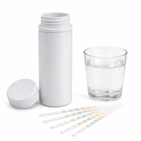 Bandelettes de test de la qualité de l'eau 7 en 1, pH, dureté, chlore, alcalinité, 50 pièces par tube