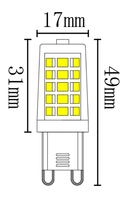 Ampoule LED G9 de haute qualité 3CCT, ampoule LED moderne pour usage commercial et résidentiel, lampe à maïs G9 AC120/230V, homologuée CE ETL