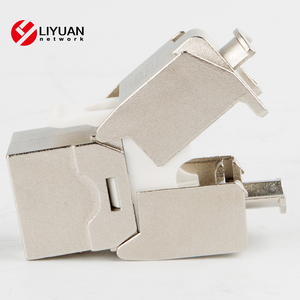 <span class=keywords><strong>Module</strong></span> de prise <span class=keywords><strong>RJ45</strong></span> sans outil LIYUAN en alliage de zinc Cat6A LY-KJ6A-16-LED pour réseau STP - Product Image 2