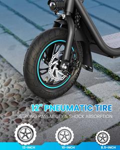 Pour trottinette électrique pliable Gyroor X2 550W avec pneus de 12 pouces sans siège - UL2272 - Product Image 4