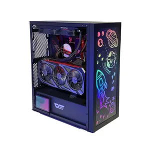 Darkflash-funda de PC DK210 Graffiti ATX, carcasa de Gamer, bricolaje, vidrio templado, gabinete de ordenador de escritorio nacido para e-sports