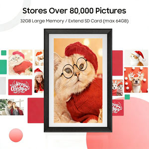 Cadre photo numérique en <span class=keywords><strong>bois</strong></span> <span class=keywords><strong>à</strong></span> <span class=keywords><strong>prix</strong></span> de gros, 15,6 pouces, WiFi, écran tactile, cadre électronique avec MP3 MP4 - Product Image 6