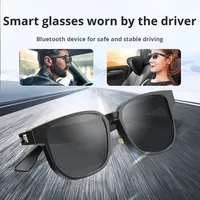 2026 New Smart Glasses Auto On/Off Polarized Sunglasses for Drivers GPS Navigation Audio Eyewear Hands-free GS09