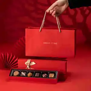 Toptan özel çin rekabetçi fiyat kutlama kağıt ramazan bölücüler çikolata kutusu hediye ambalaj kutusu