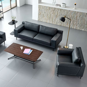 Set <span class=keywords><strong>Sofa</strong></span> Kantor Gaya Modern Bebas Bentuk dari Kulit untuk Area Resepsi Ruang VIP - Product Image 3