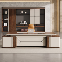 Bureau de direction en bois en forme de L, moderne, durable, écologique, avec garantie de 5 ans, couleurs personnalisées, 2m, 2,4m, 2,8m