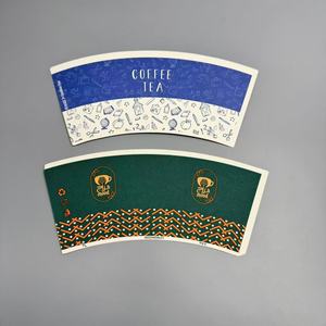 พัดกระดาษเคลือบ PE พิมพ์ลายแบบกำหนดเองสำหรับแก้วกาแฟ - Product Image 4
