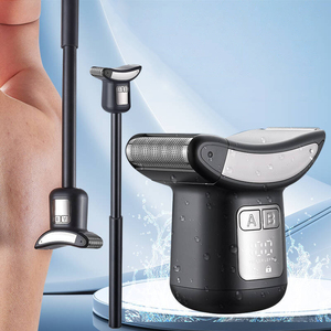 Afeitadora Eléctrica Impermeable IPX6 para Hombre, Kit de Cuidado Personal con Cuchillas de Acero Inoxidable y Pantalla LED - Recortadora Corporal e Íntima - Product Image 1