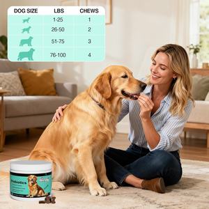 Probióticos para Perros con Prebióticos, Marca Privada OEM ODM, Promueve un Microbioma Intestinal Equilibrado, Refuerza la Salud Inmunológica, Masticables Blandos - Product Image 4