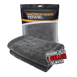 Toalla de microfibra de alta absorción para asientos de coche, paño de lavado ultra absorbente, toalla grande para secar el coche, 1200 Gsm - Product Image 1