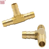 Raccord en T à 3 voies haute pression en laiton plaqué résistant aux produits chimiques pour tuyaux industriels hydrauliques et pneumatiques