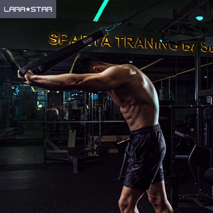 LS3098 Accessoire de gymnastique à haute tension Corde de traction antidérapante portable pour l'entraînement des <span class=keywords><strong>triceps</strong></span> dans les gymnases - Product Image 2