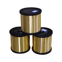 Fil de laiton jaune C26800 0,6 mm tréfilé à froid, excellente performance de placage pour la fabrication d'accessoires textiles et de fermetures éclair