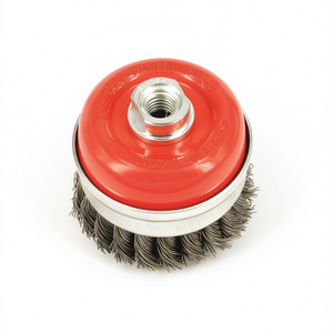 TTAKE Twisted Bunch Cup Brush Steel Wire M14 Thread <b>Abrasive</b> Cleaning <b>Tool</b> - Product Image 2