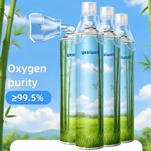 Taşınabilir Oksijen Tüpü Tek Kullanımlık Hafif Acil Durum Açık Hava Seyahat 10.4 Litre Yüksek Saflıkta %99.5 Oksijen Tüpü - Product Image 5
