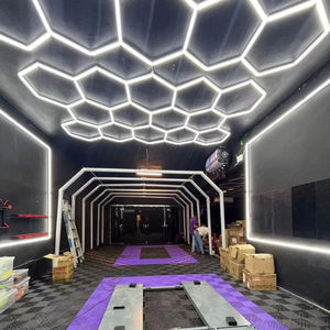 높은 루멘 육각 차고 Led 조명 천장 Led 라이너 하이 베이 램프 자동차 워크샵 자동 디테일 쇼룸 - Product Image 1